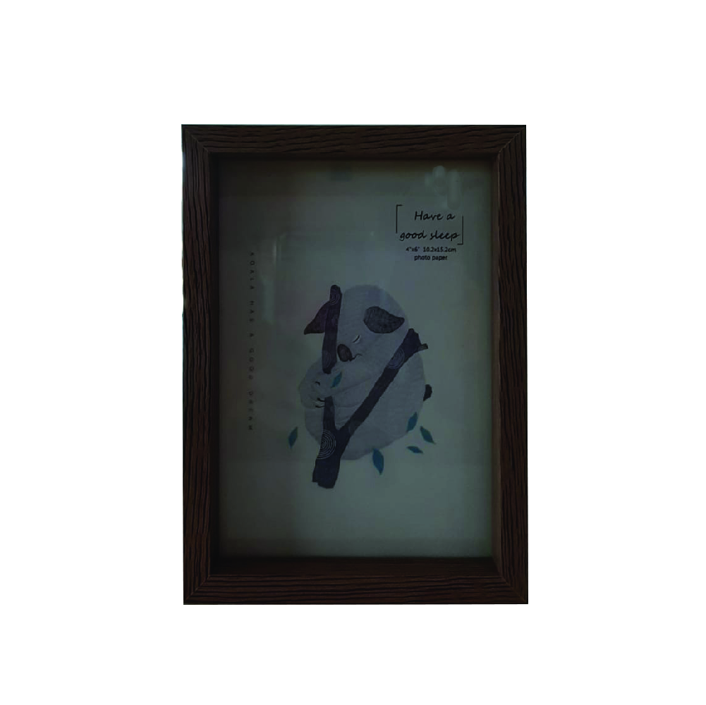 Wooden Frame 10.16x15.24 CM, HW211-Dark Brown